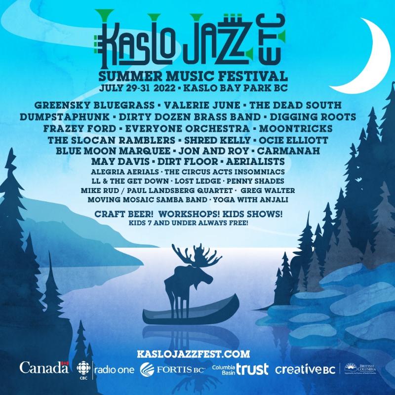 Kaslo Jazz Etc. Festival Festival Lineup, Dates and Location